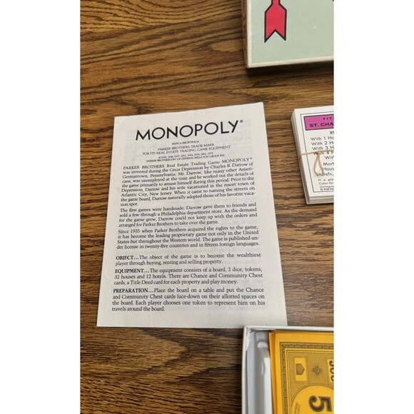 VINTAGE 1985 Monopoly Board Game by Parker Brothers Good Conditions - Picture 9 of 12